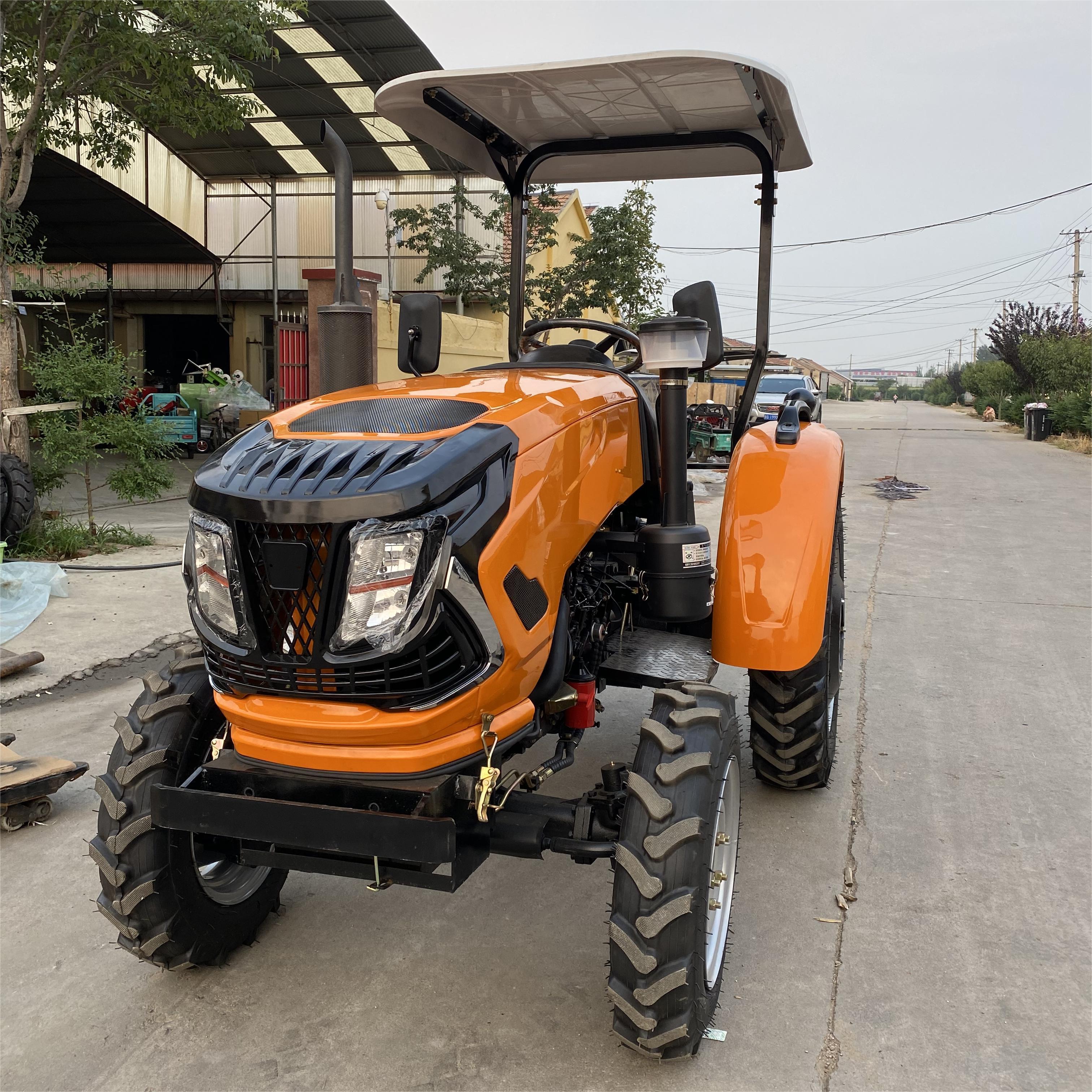 Chinese 4WD 45hp 60hp 90hp Wheel Farm tractors with tractores agricolas ploughingtartor traktor 4WD tractor price for sale