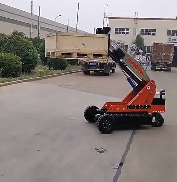 Small Walkie Semi Electric Remote Control Pallet Stacker Crank Arm Forklift with Multi Attachment