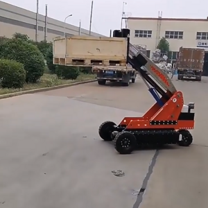 Small Walkie Semi Electric Remote Control Pallet Stacker Crank Arm Forklift with Multi Attachment