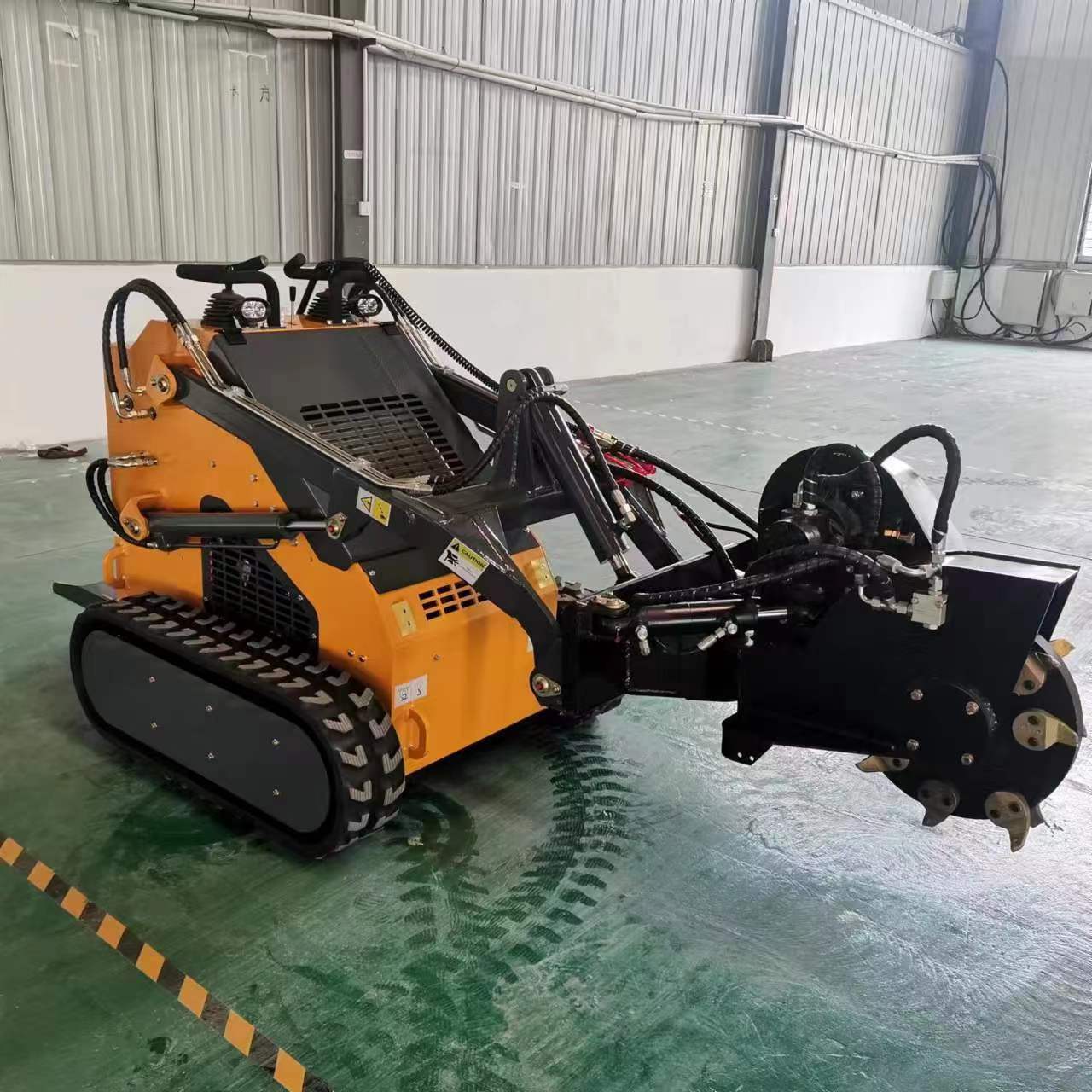 skid steer loader collocate buckets Bulldozers Filler Rippers Forks Snow blower Agitator Trailer Lawn mower Hammer Drill pipe