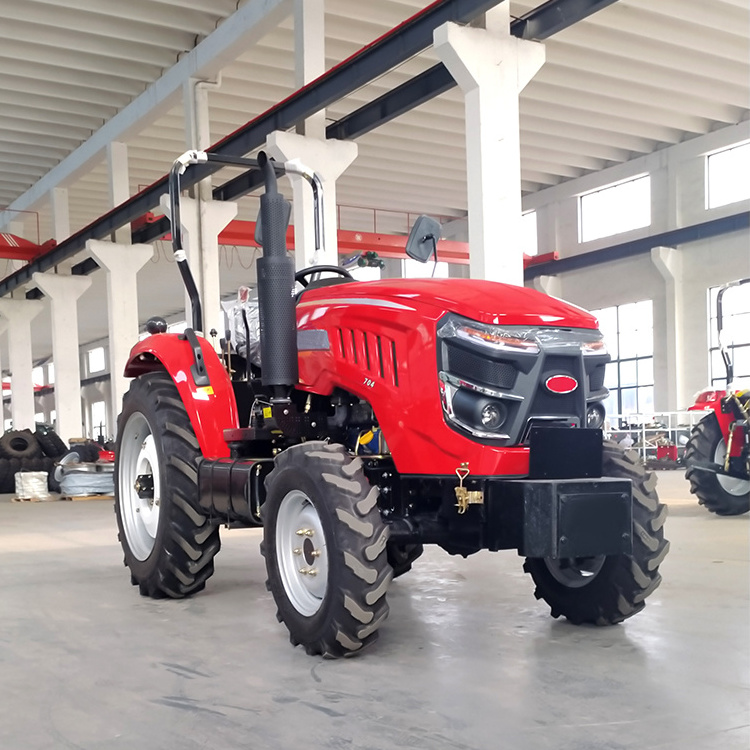 cheap mini 50HP 60HP 70HP farm tractors wholesale agriculture 4 stroke small walking garden tractor for sale with Rotary tiller