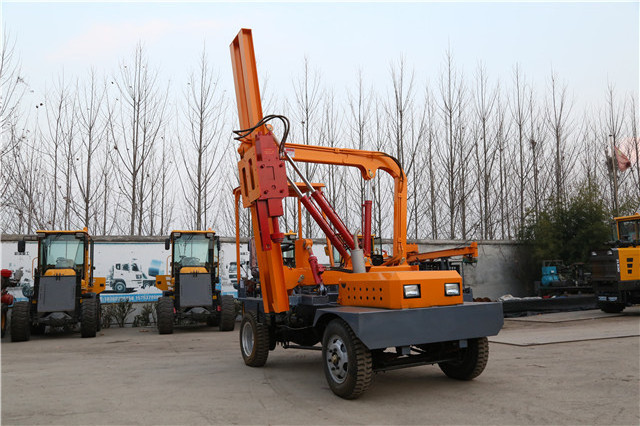 hydraulic helical static pile driver sunward ground screw piling machine spiral drill for ground anchors