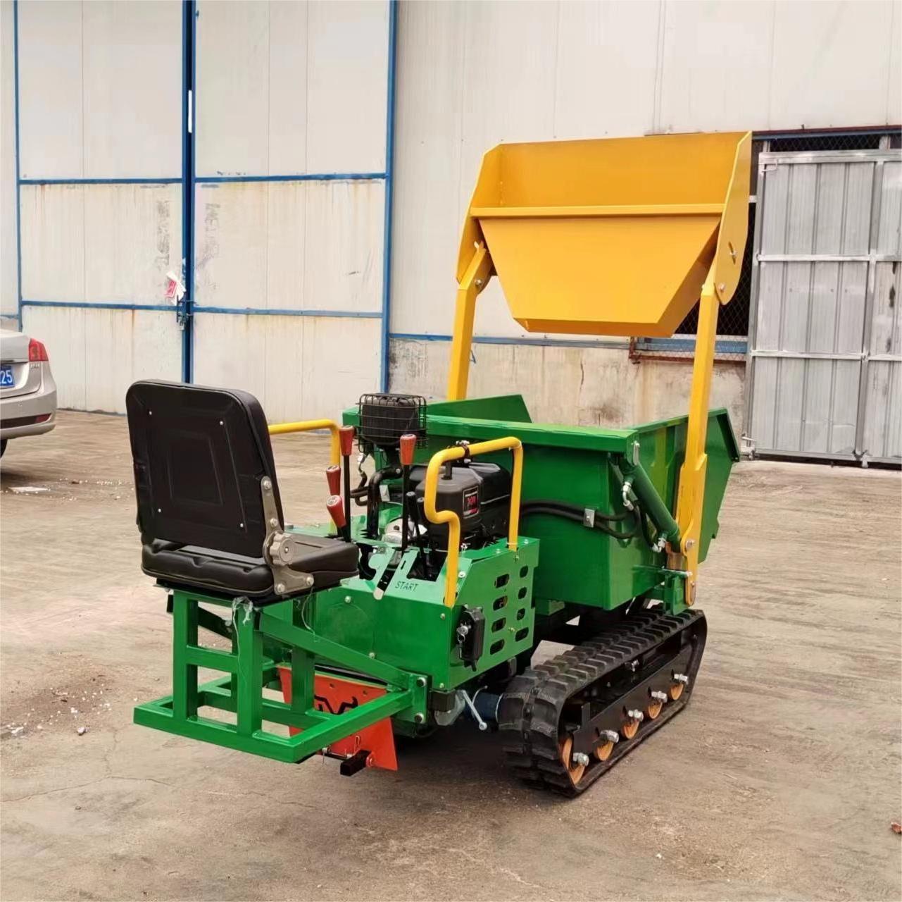 500kg Wheel barrow Mini Dumper with Briggs stratton Mini Site Dumper Mini transporter Track Carrier with hydraulic tipping