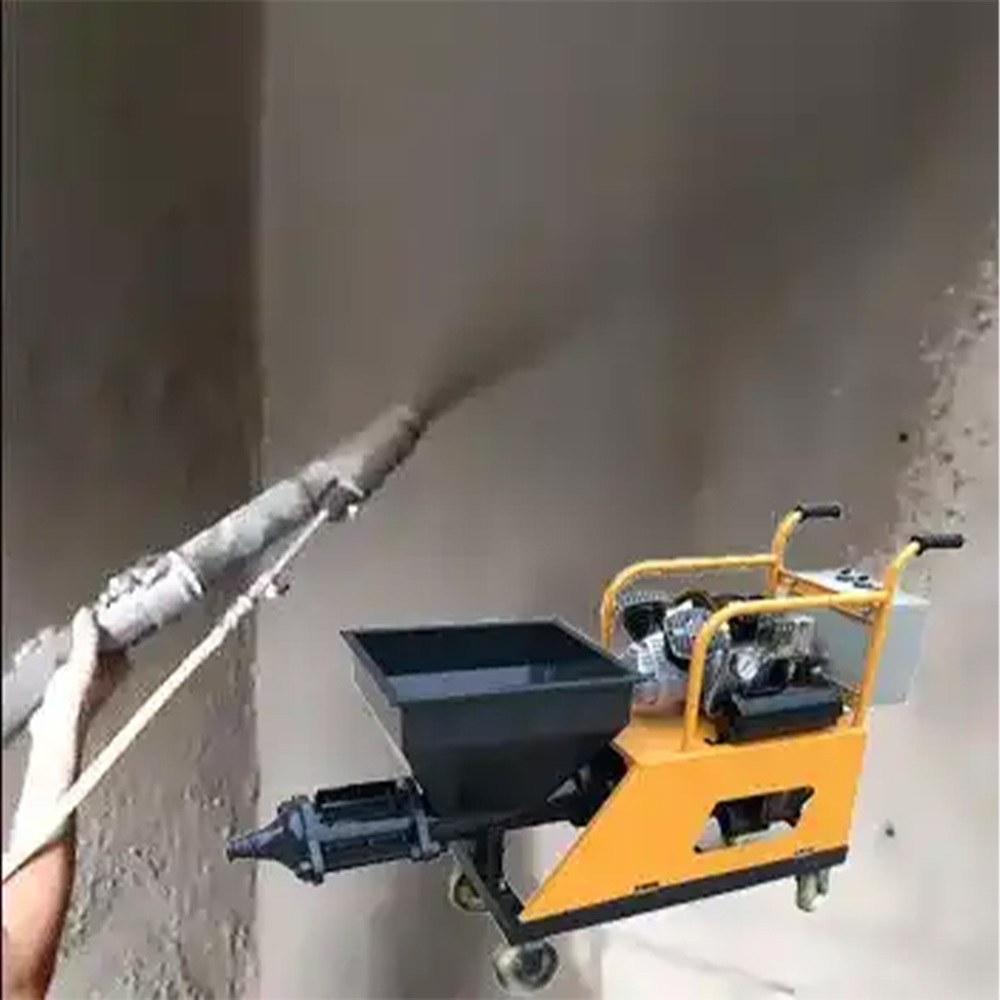 Good sale Cement Concrete machine Electric Diesel Cement Plaster Spraying Machine 4KW Sand Cement Sprayer With 10m Tube