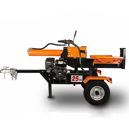 7.5 ton - 25 ton Horizontal And Vertical gasoline/petrol mobile wood chipper log splitter