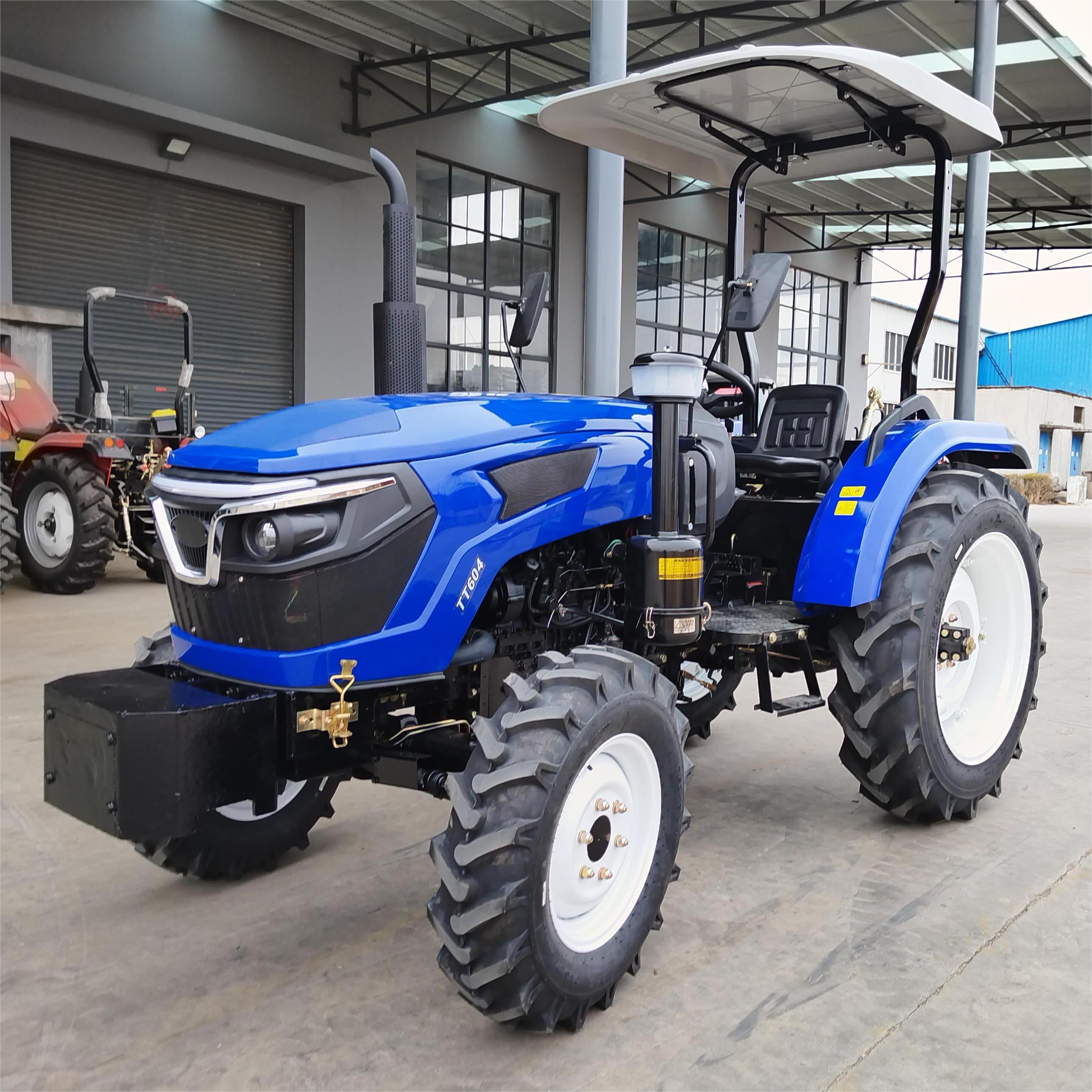 Chinese 4WD 45hp 60hp 90hp Wheel Farm tractors with tractores agricolas ploughingtartor traktor 4WD tractor price for sale