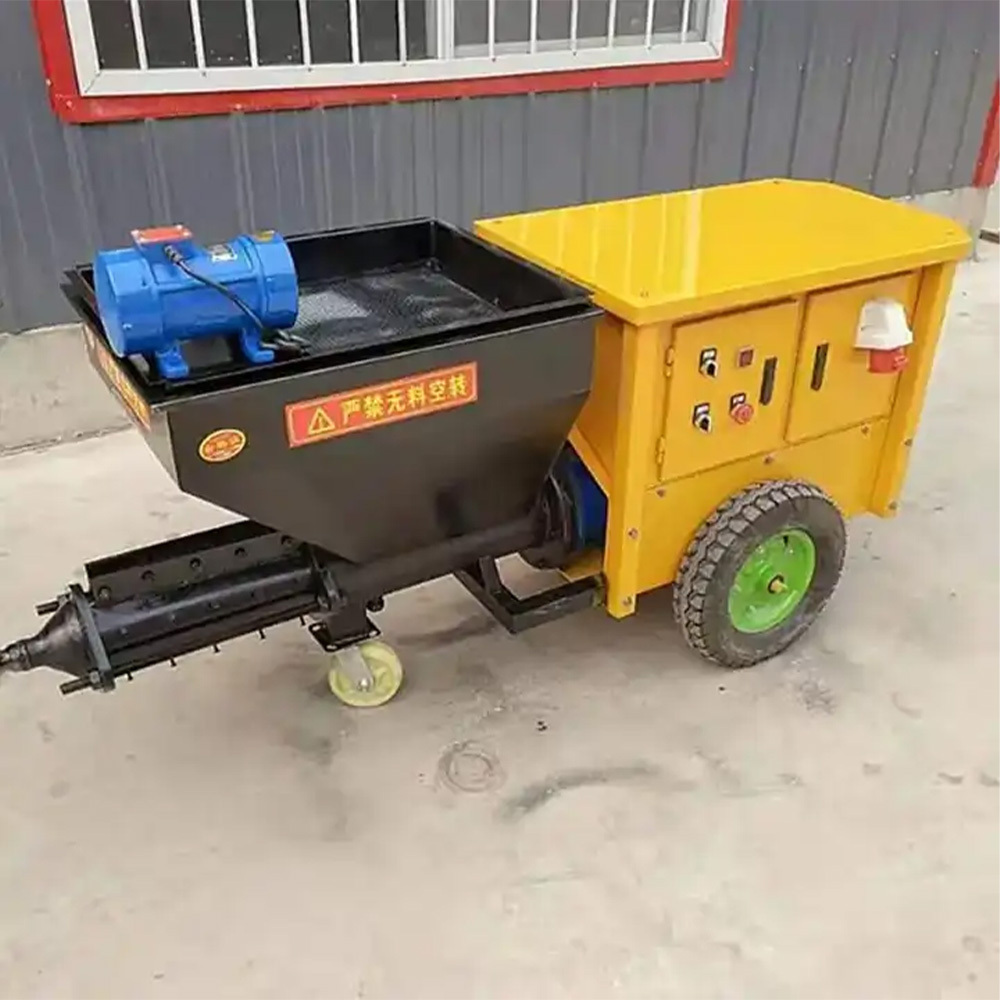 Good sale Cement Concrete machine Electric Diesel Cement Plaster Spraying Machine 4KW Sand Cement Sprayer With 10m Tube