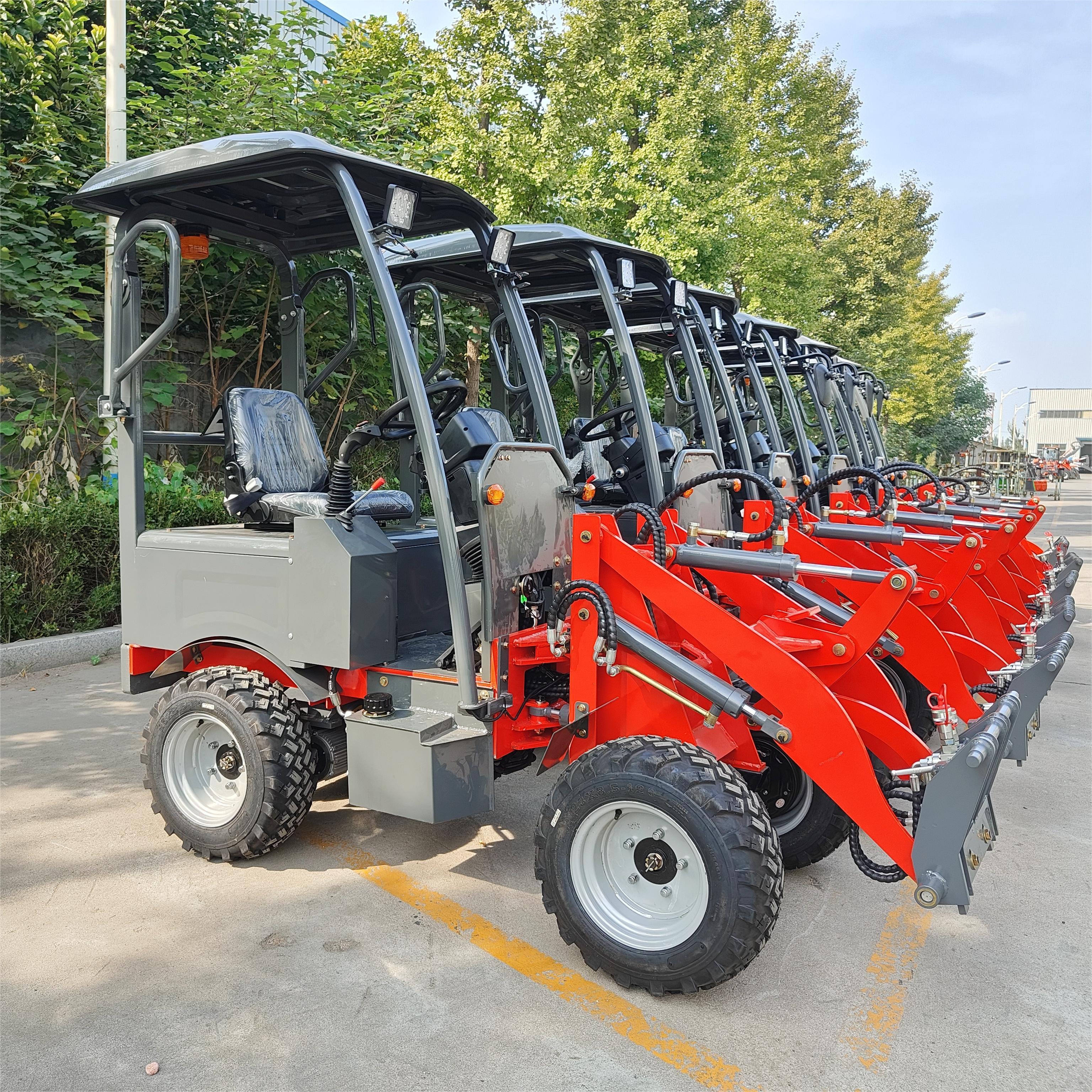 factory mini wheel loader Earth moving Equipment big power wheel loader with lawn mover