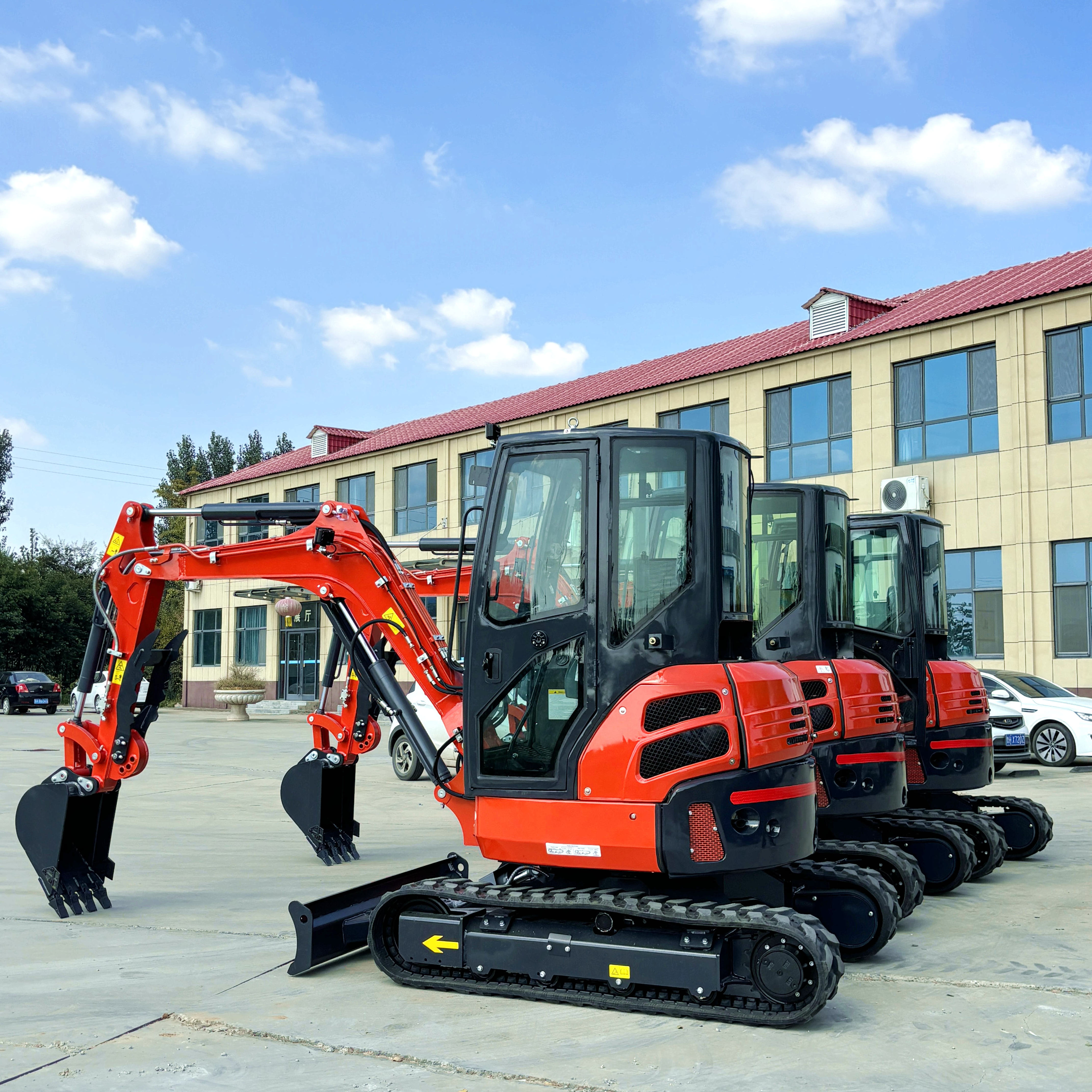 FREE SHIPPING Mini Excavator 3.5 Ton EPA Farm Used New Crawler Digger Kubota Engine Chinese small Excavators 1 ton 2 ton Machine