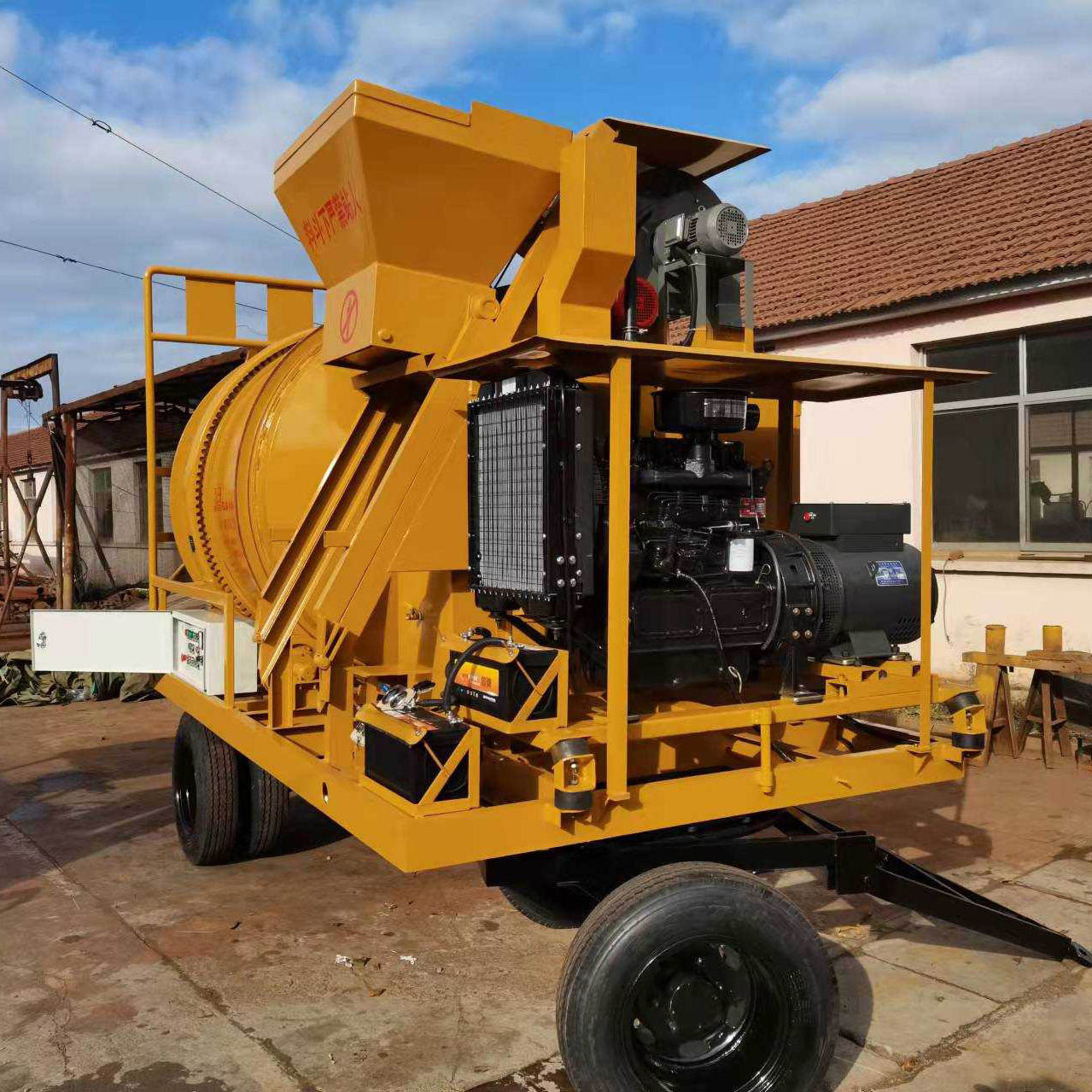 New design control system 1.5 tons 3 cubic asphalt mixing machine