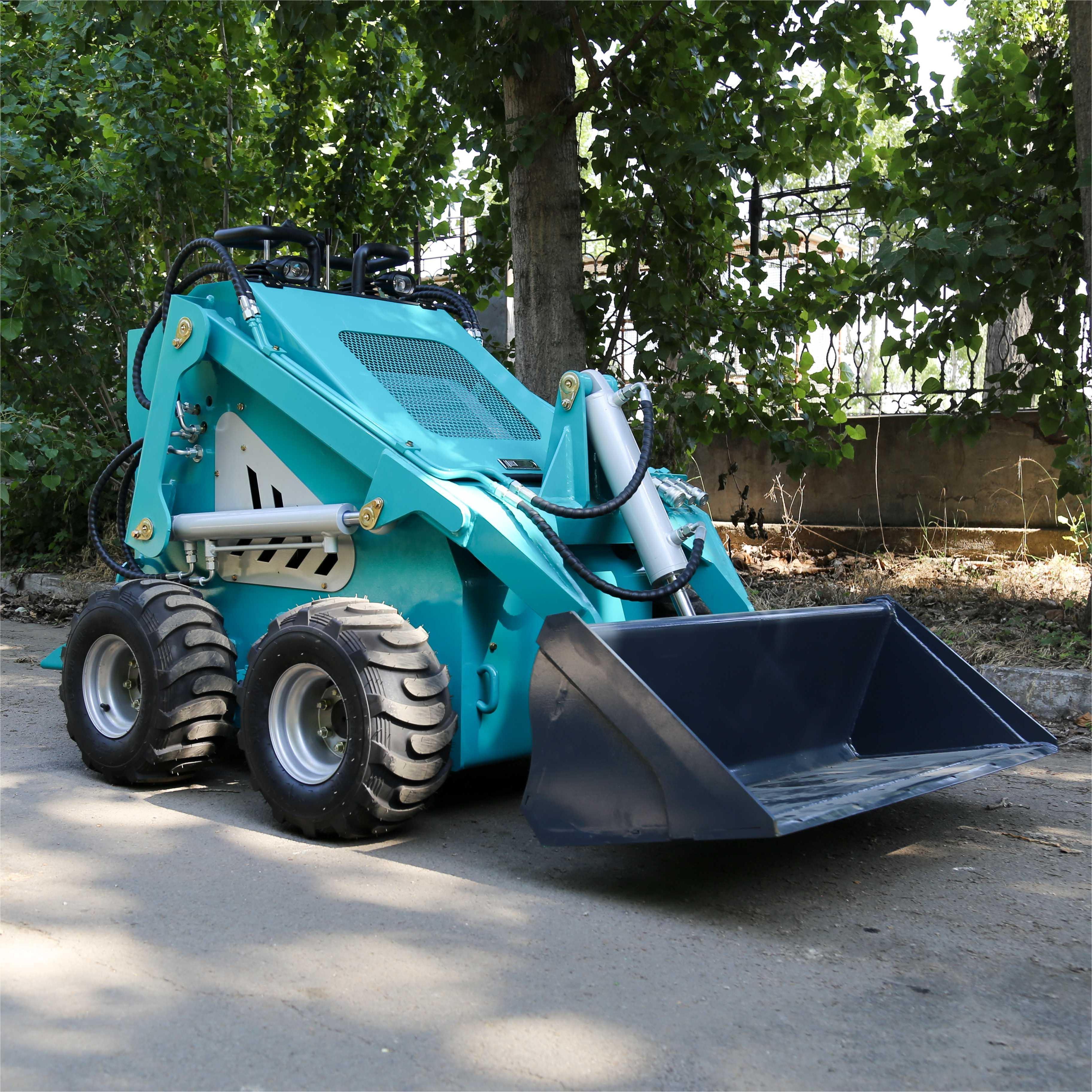 Factory Hot Small Skid Steer Front End Loader With Bucket Compact Skid Steer Loader Attachment Mini Skid Steer On Sale