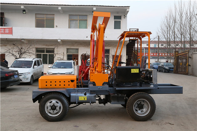 guardrail installation equipment truck mounted pile driver for sale