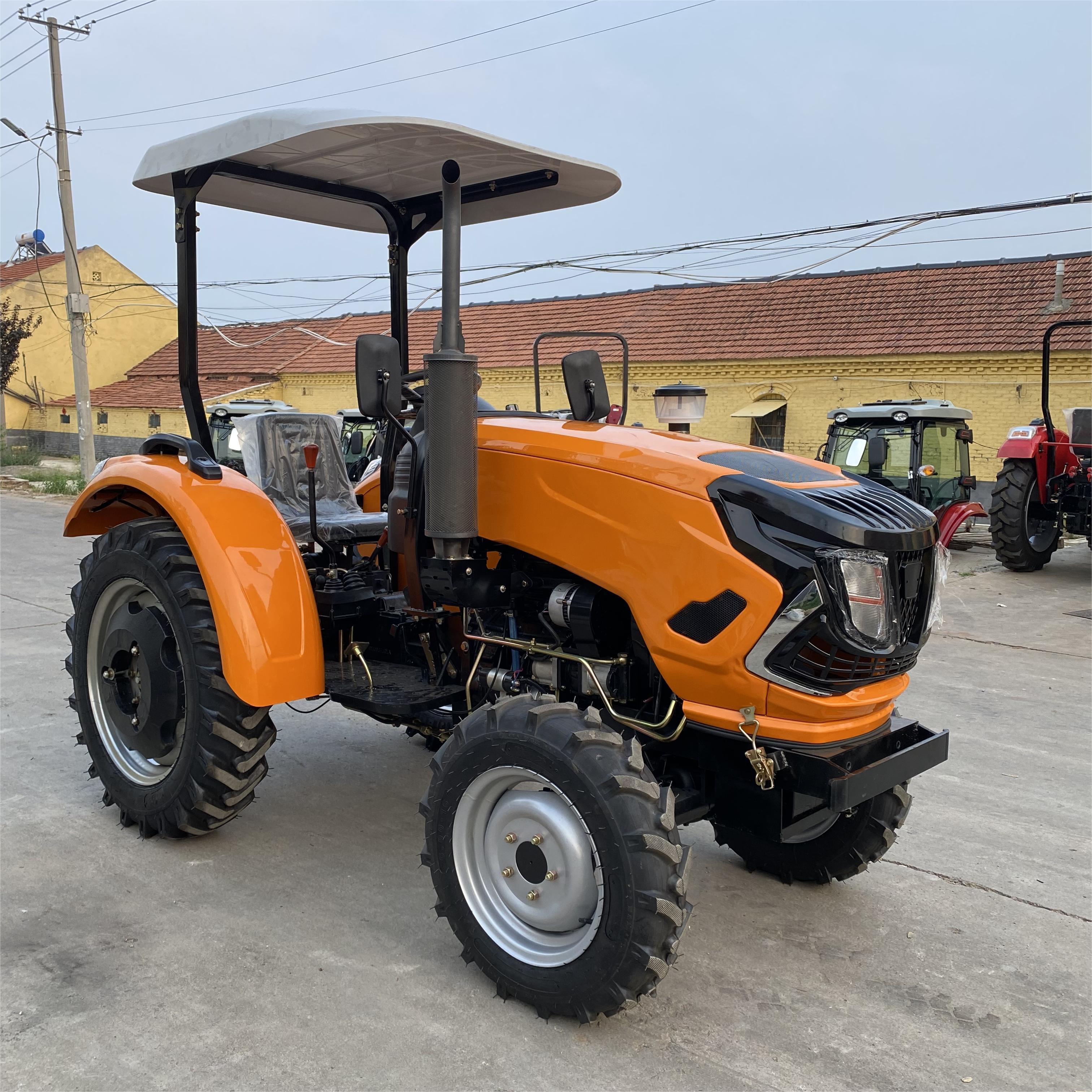 Chinese 4WD 45hp 60hp 90hp Wheel Farm tractors with tractores agricolas ploughingtartor traktor 4WD tractor price for sale