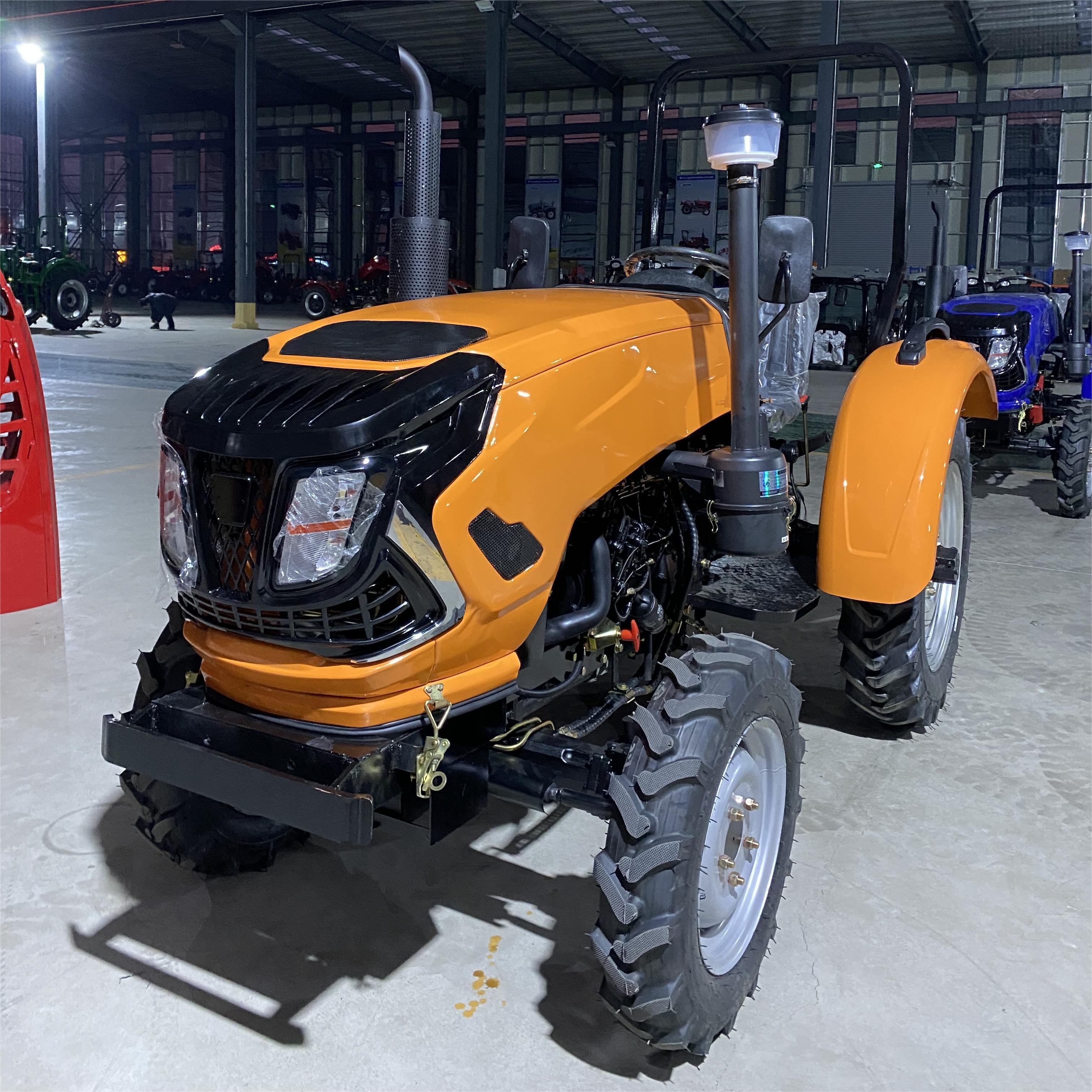 Chinese 4WD 45hp 60hp 90hp Wheel Farm tractors with tractores agricolas ploughingtartor traktor 4WD tractor price for sale