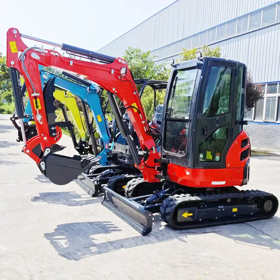 Nuoman Mini Excavators 2.6 Ton 3.5 Ton Small New Crawler Excav Multi function mini Crawler Digger bagger Fast Delivery