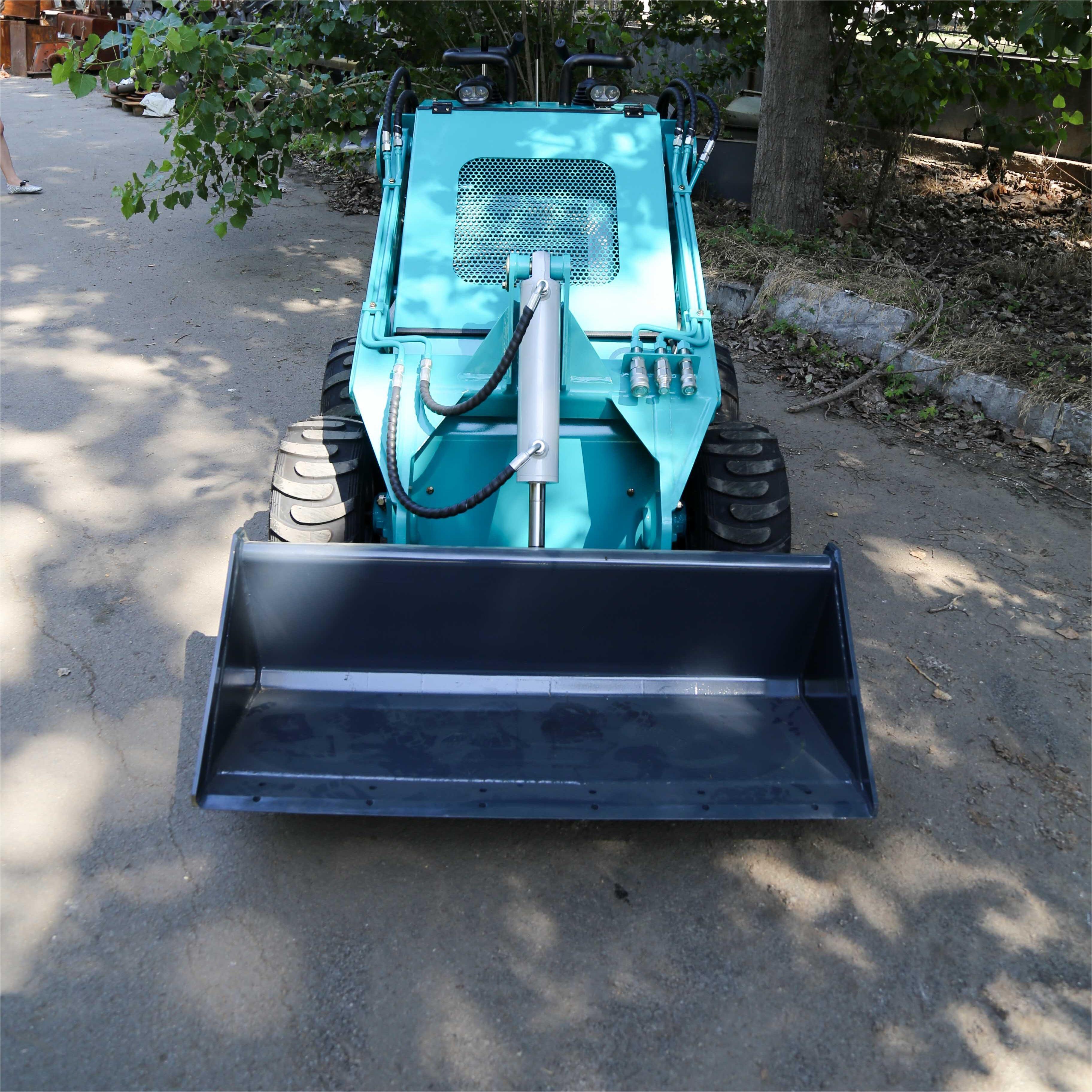 Factory Hot Small Skid Steer Front End Loader With Bucket Compact Skid Steer Loader Attachment Mini Skid Steer On Sale