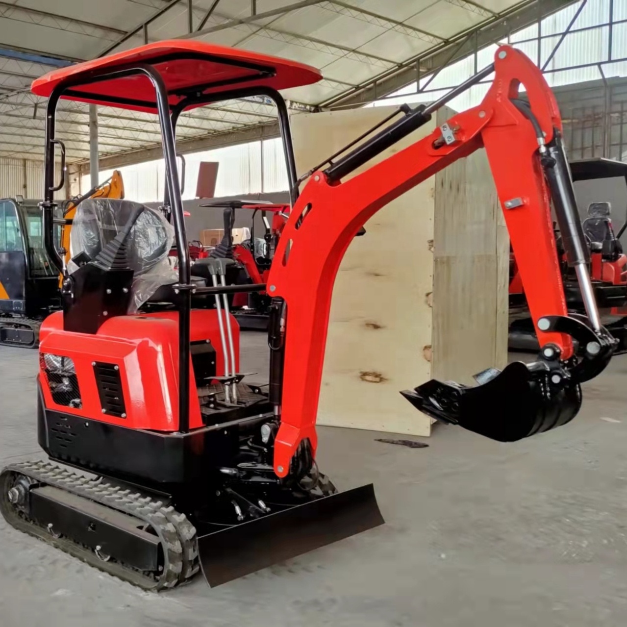 wholesaler mini digger 1.5 ton mini excavator 1.5 ton with side swing boom