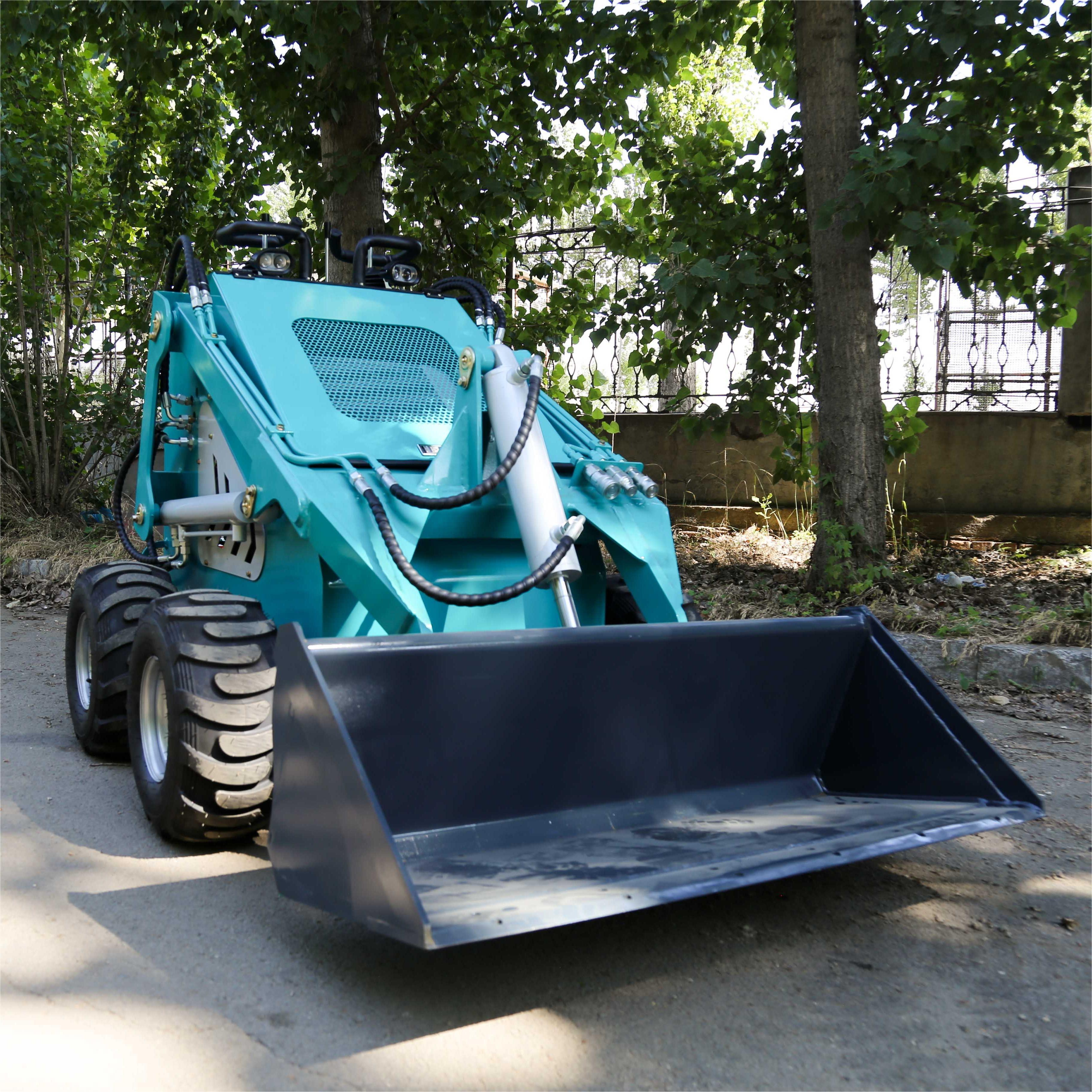 Factory Hot Small Skid Steer Front End Loader With Bucket Compact Skid Steer Loader Attachment Mini Skid Steer On Sale