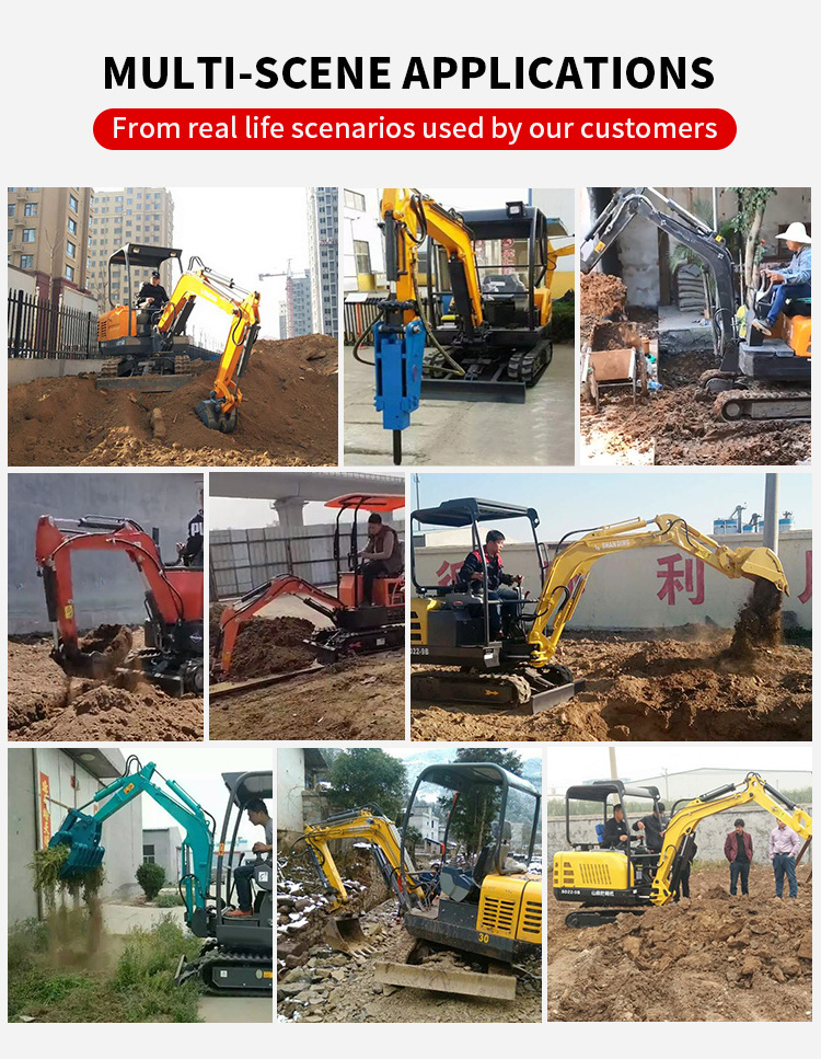 factory 3.5 ton Mini Excavator With Kubota  Engine Epa Euro 5 Micro Excavator Mini 1 Ton With Digger Machine Excavatrice 2 Ton