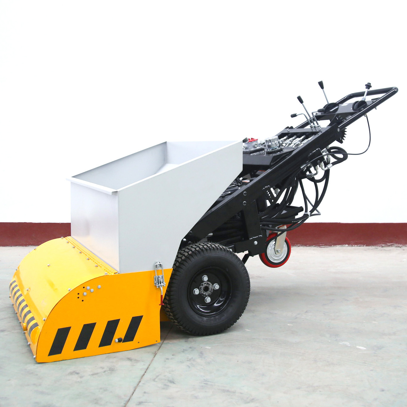 Road paving 2~10cm thickness stepless speed change asphalt concrete paver mini asphalt paver price road machine