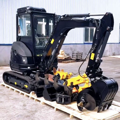 FREE SHIPPING micro small Chinese mini excavators 1 ton 2 ton 3.5 ton for sale prices bucket excavator mini digger with cabin