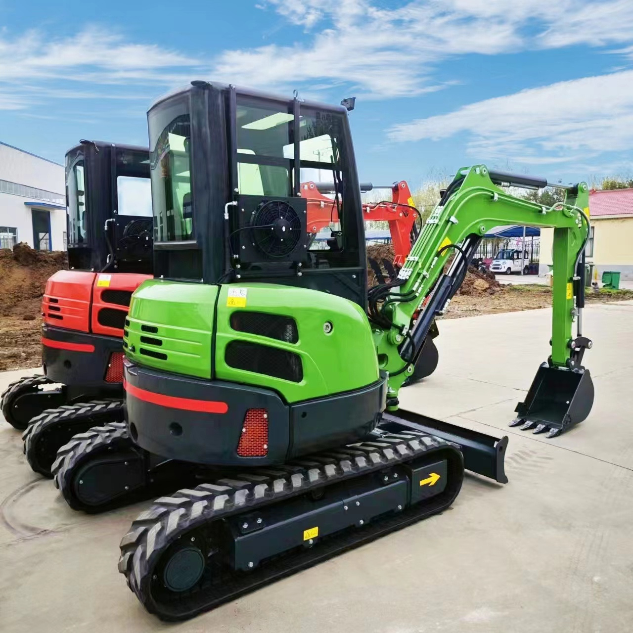 FREE SHIPPING Mini Excavator 3.5 Ton EPA Farm Used New Crawler Digger Kubota Engine Chinese small Excavators 1 ton 2 ton Machine