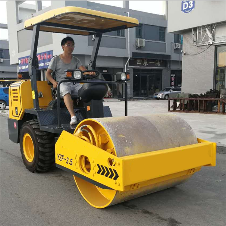 Ride-on small-size Road Mini Vibratory Roller Light Compaction Equipment 1 ton double drum used Road roller