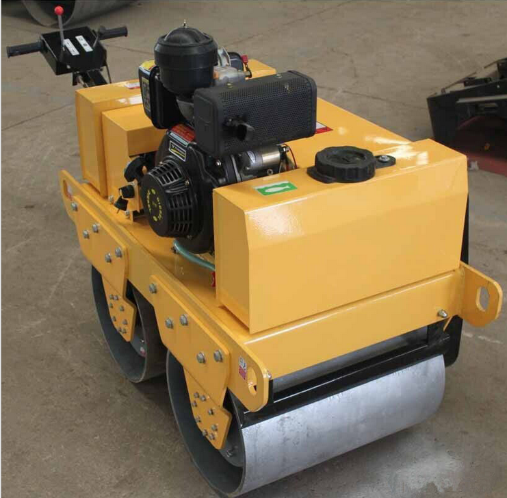 CE mini tandem pedestrian road rollers for soil compaction and asphalt patching for sale