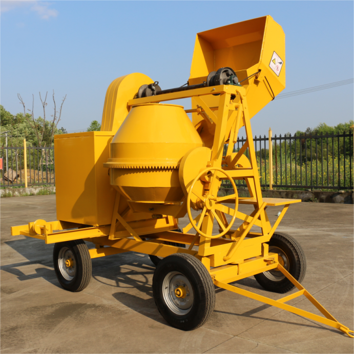 Mixer Grider 350L 500L  Diesel Engine Mobile Concrete Mixer Machine With Pump