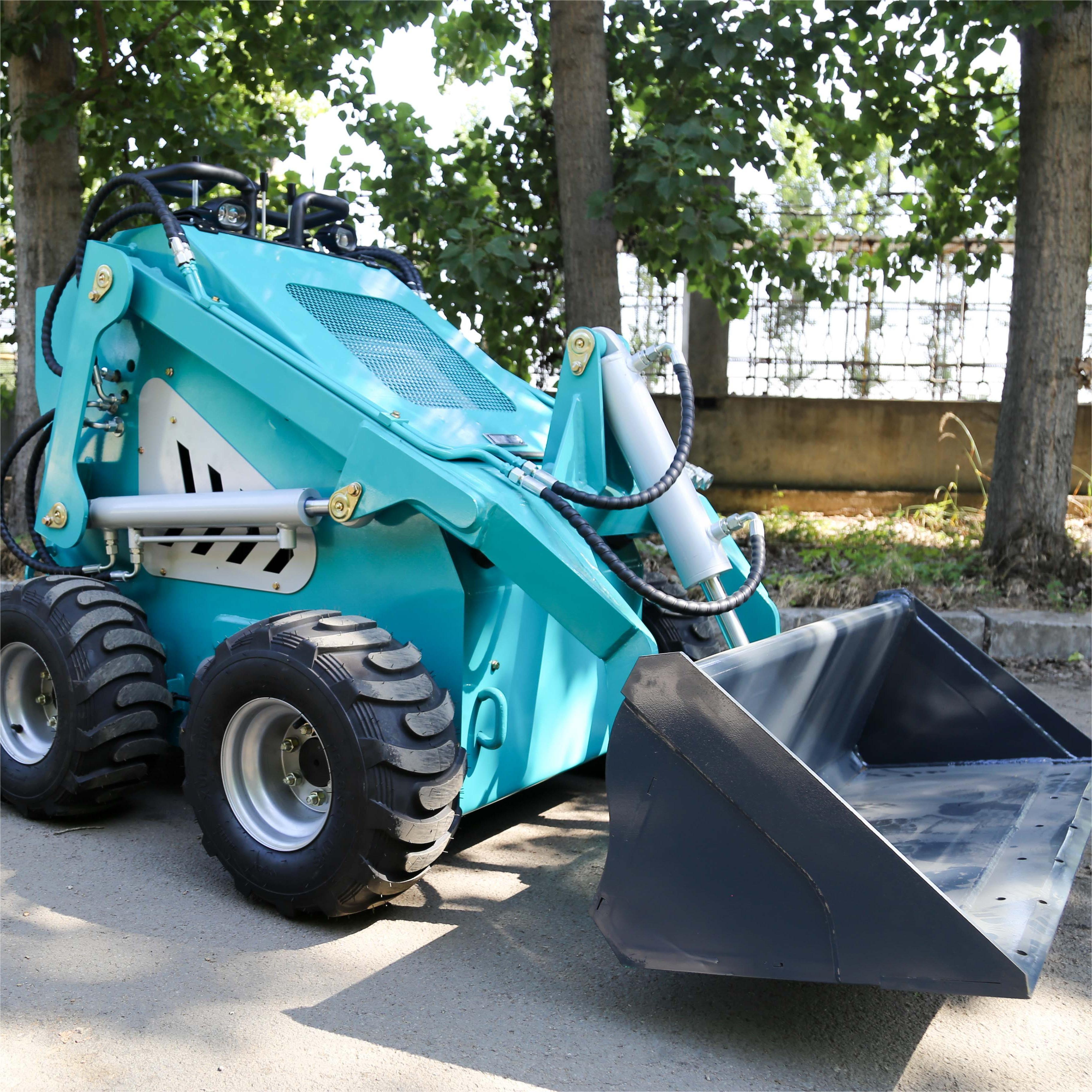 Factory Hot Small Skid Steer Front End Loader With Bucket Compact Skid Steer Loader Attachment Mini Skid Steer On Sale