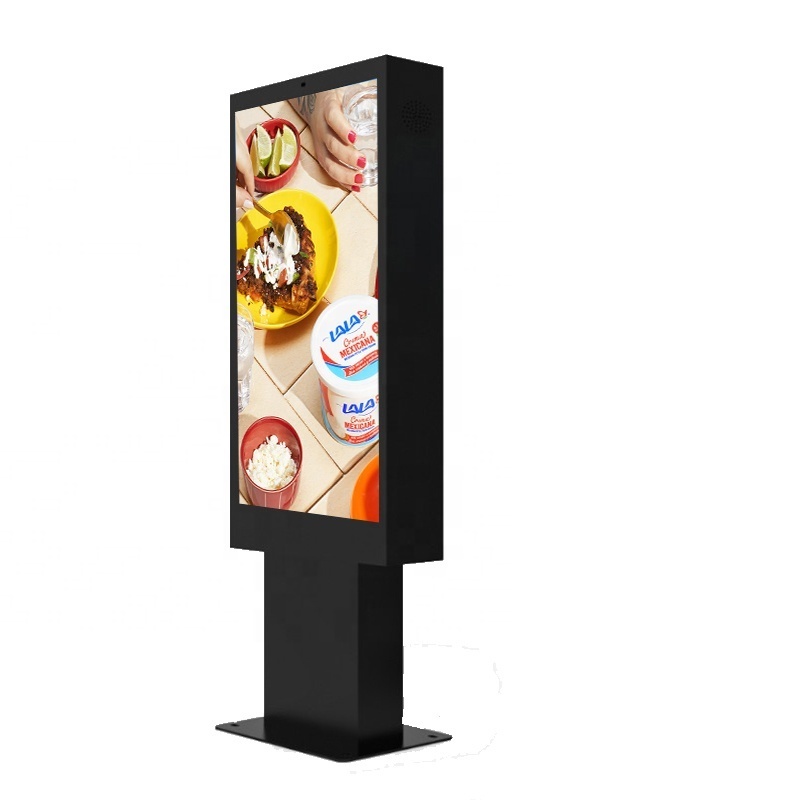 49inches Fanless Outdoor Advertising Screen Drive Thru System LCD Menu Board Waterproof Kiosk Totem Digital Sign Signage Display