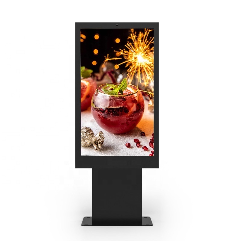 49inches Fanless Outdoor Advertising Screen Drive Thru System LCD Menu Board Waterproof Kiosk Totem Digital Sign Signage Display