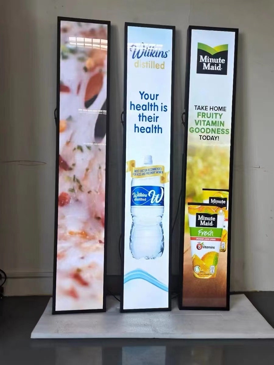 Custom 28 38 58 inch shelf edge strip display stretch strip advertising screen digital signage Factory price Shelf Edge LCD d