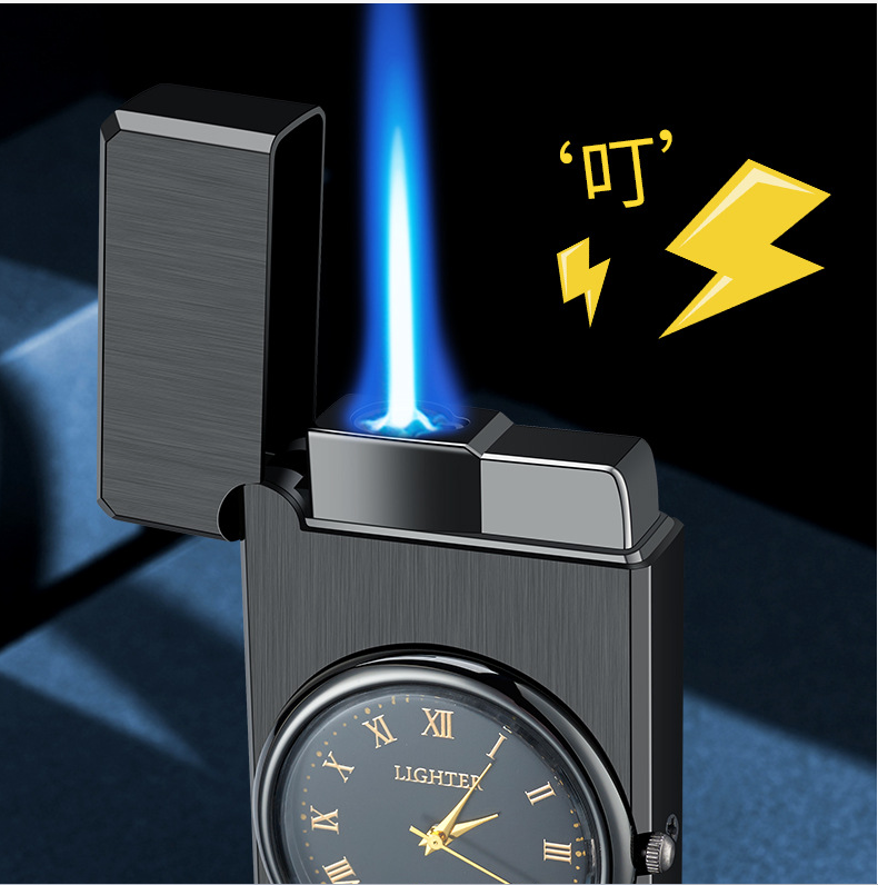 funny usb lighter Dual arc plasma lighter watch style windproof kitchen electric lighter