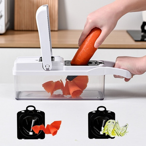 HotHigh quality dishwasher safe 26 In 1 Vegetable Chopper Multifunction Onion Chopper Dicer Spiralizer for Veggie Cutter