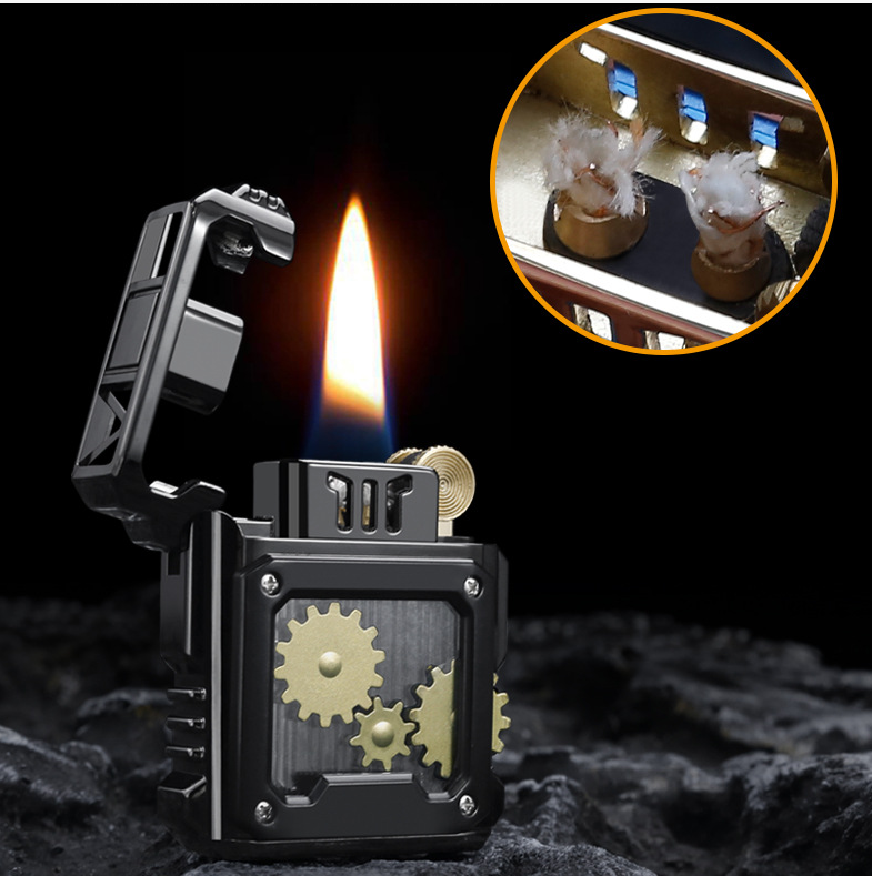 Quality Kerosene lighter With Gear windproof Constantine Zorro personality creative men's lighter Toys