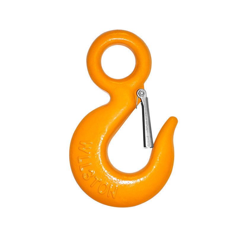 Forged Crane Rigging Alloy Steel G80 Eye Slip Hook With Latch