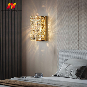 Vintage Design Sconce Villa Decorative Wall Light Chrome Gold Luxury Wireless Led Wall Lamp