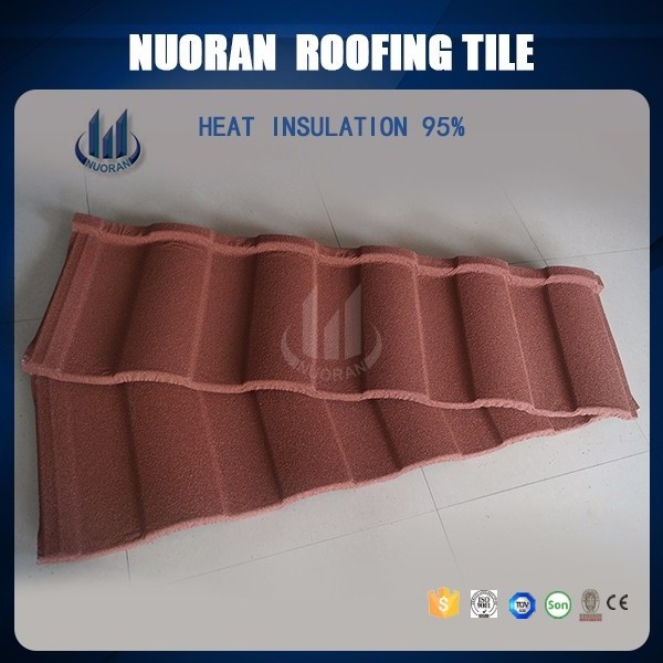 Wholesale best price100% virgin material new Waterproof Fireproof new building material sand coated metal roof construction tile