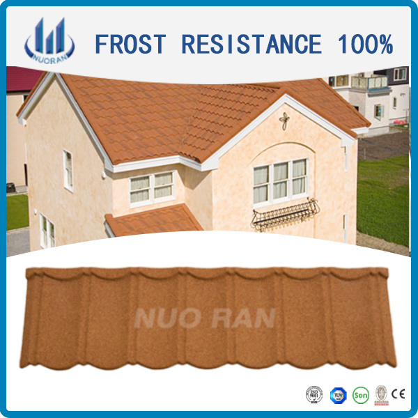 Nuoran Beautiful building material korean imitation metal zinc roof tiles