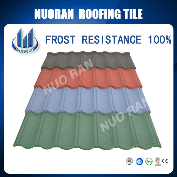 Nuoran Beautiful building material korean imitation metal zinc roof tiles