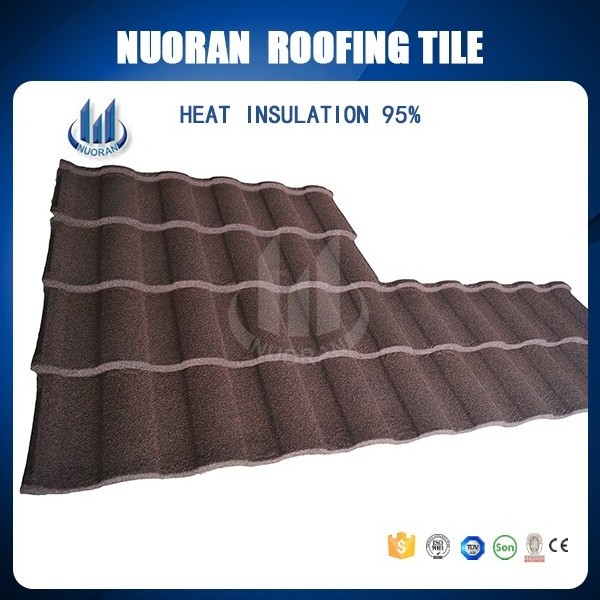 Wholesale best price100% virgin material new Waterproof Fireproof new building material sand coated metal roof construction tile