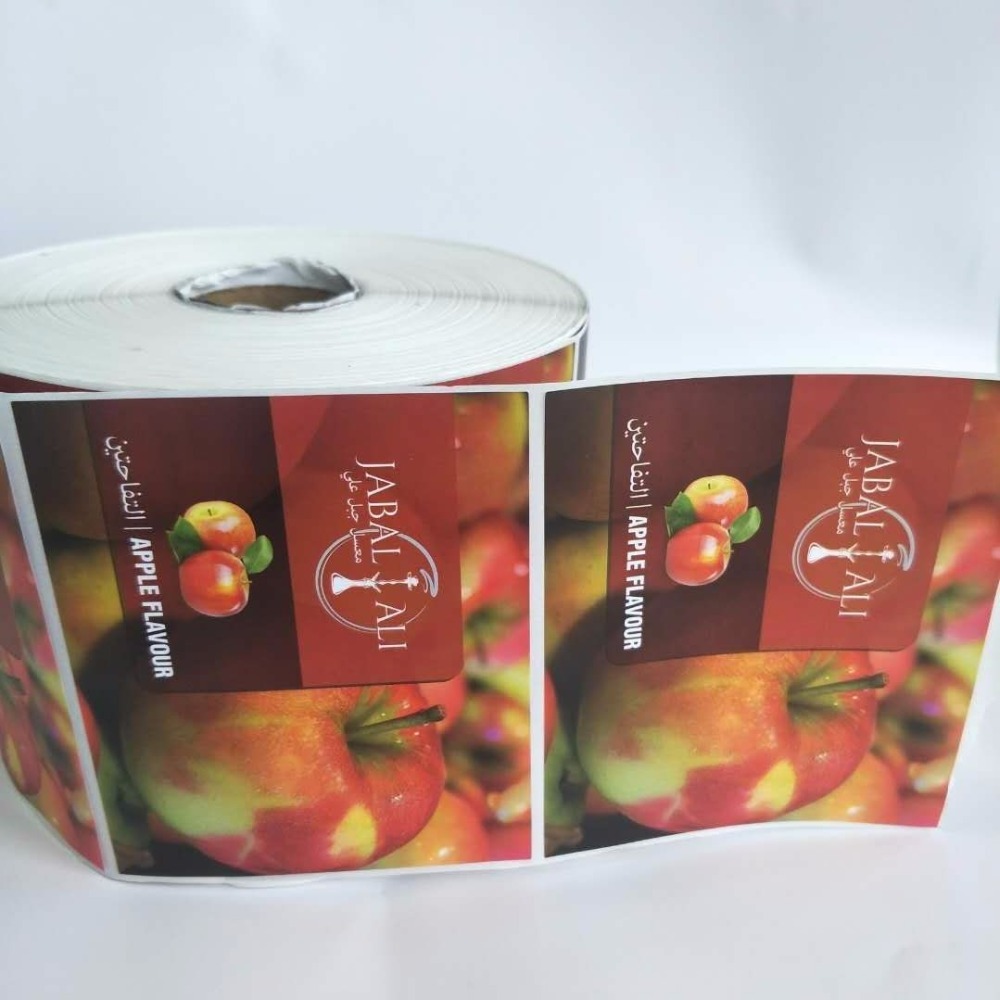 Printed labels on roll, full colour printed Roll Labels