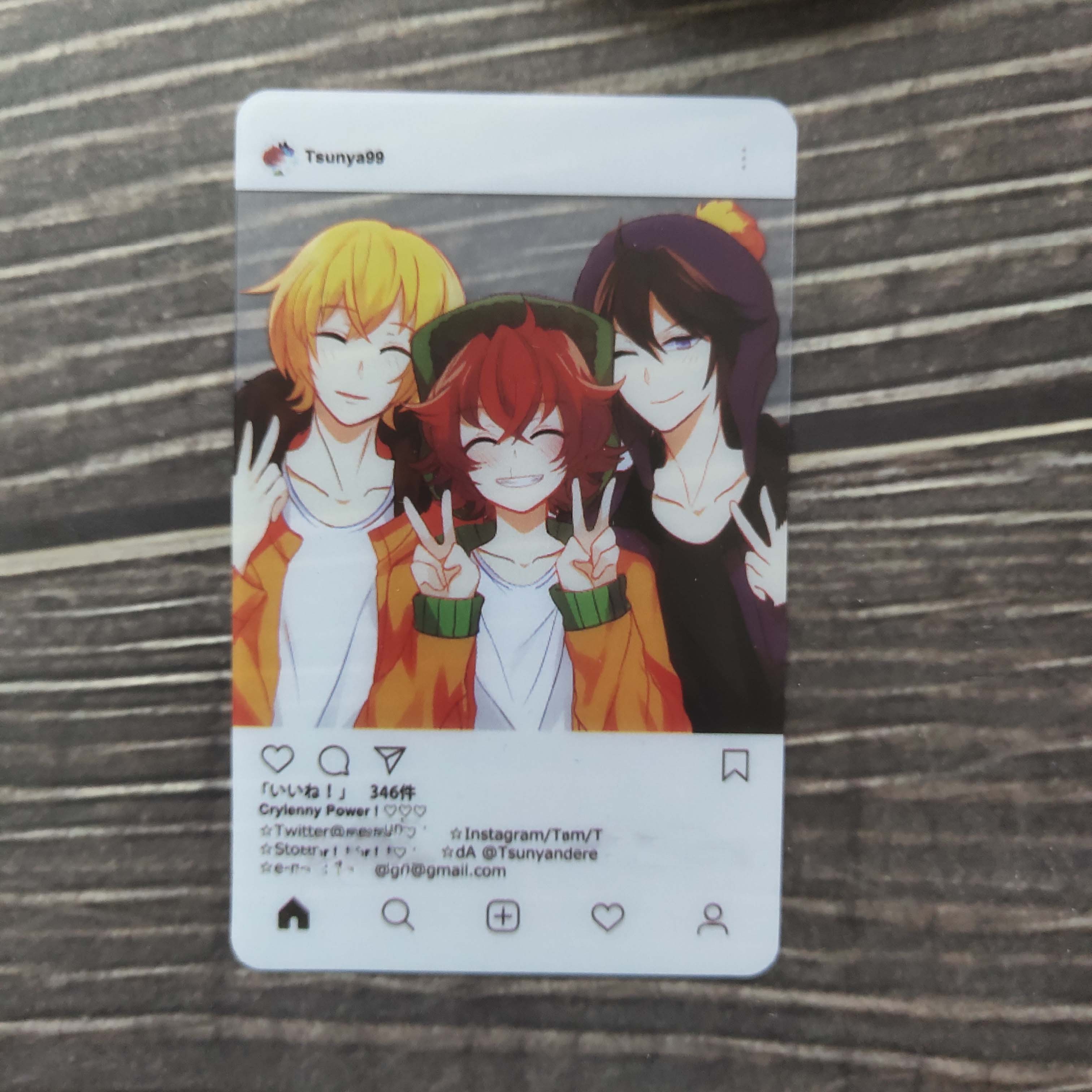 Hot sale cheap custom cartoon anime transparent card printing plastic clear PVC business cards with your own design