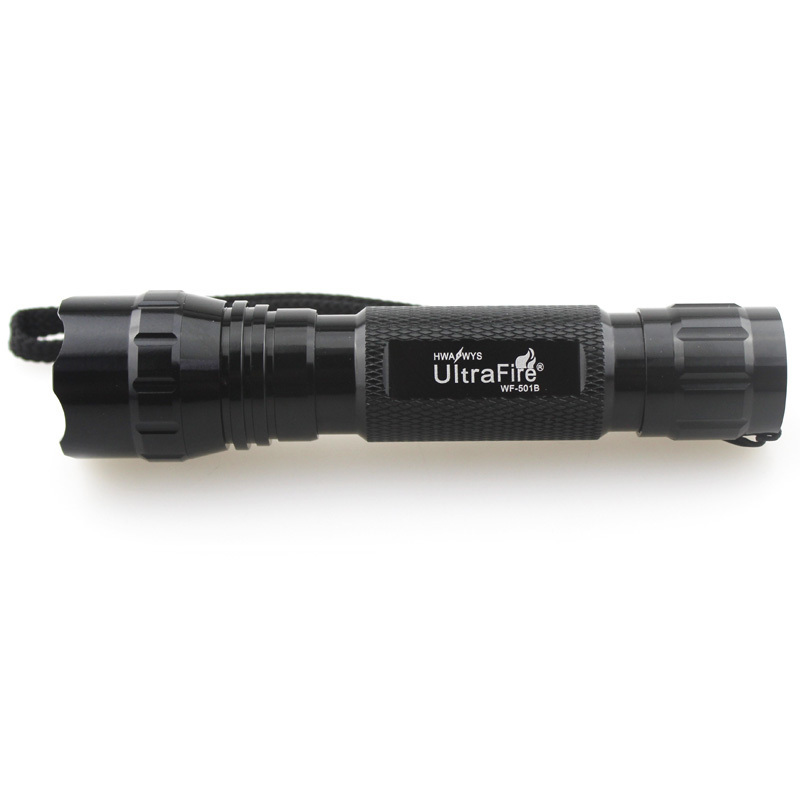 Hunting Flashlight WF-501B 3W 1xCREE XR-E Q5 Green Light 520nm 535nm LED Flashlight