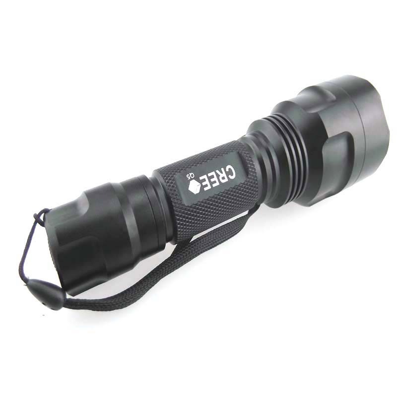 C8 Q5 Green Light Camping Hunting LED Flashlight