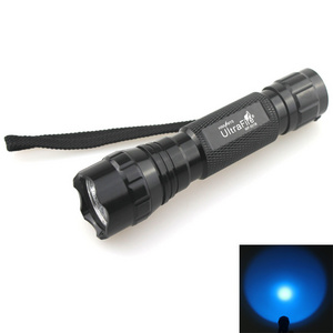 Hunting Flashlight WF-501B 3W 1xCREE XR-E Q5 Blue Light 465nm-485nm LED Flashlight