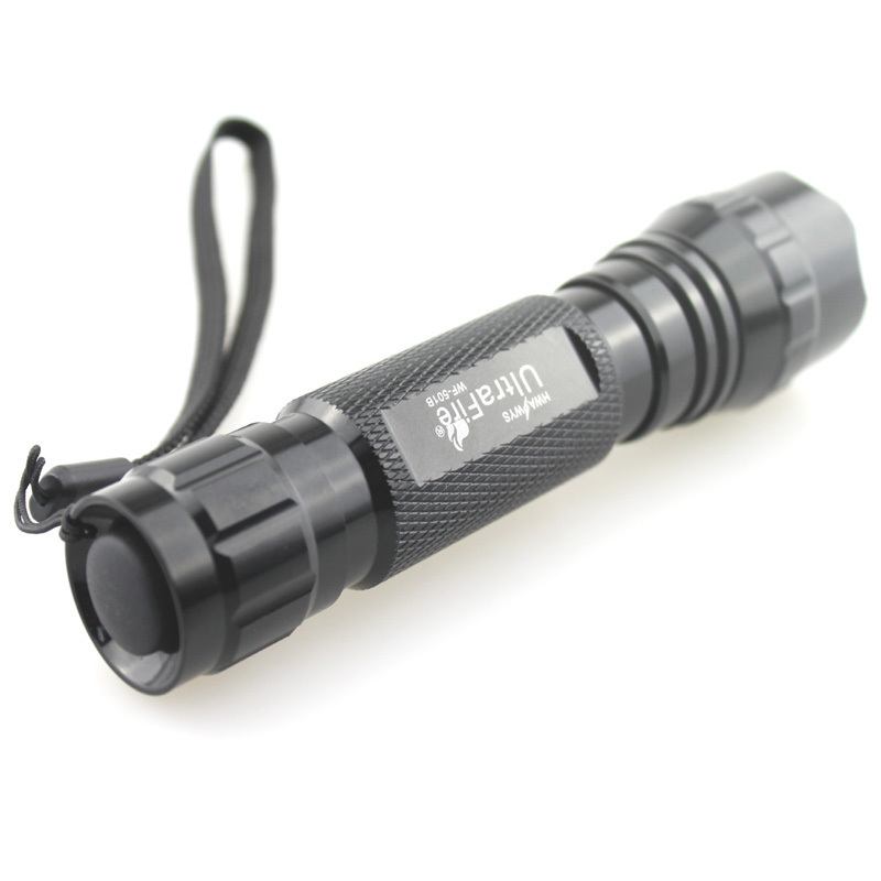 Hunting Flashlight WF-501B 3W 1xCREE XR-E Q5 Blue Light 465nm-485nm LED Flashlight