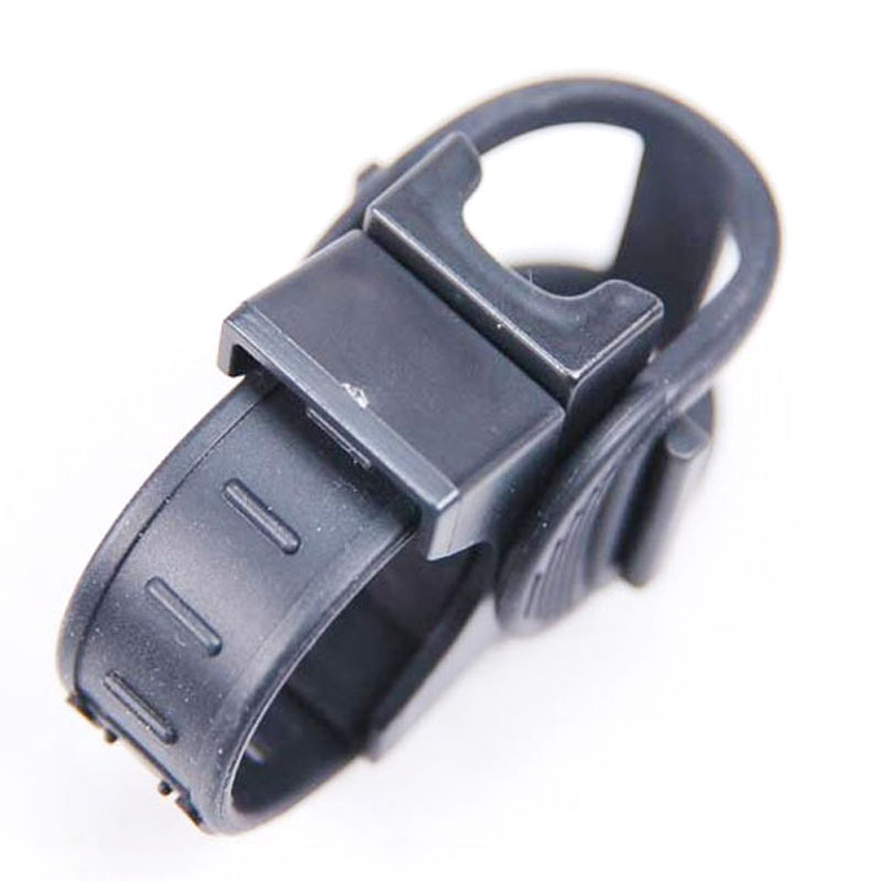 360 Degree 2.7cm Rotatable Rubber Multi Function Bicycle Clip Flashlight Mount Lamp Holder