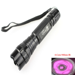 Fill Light Flashlight WF-501B 5W 4-Core 940nm Infrared Ray LED Flashlight